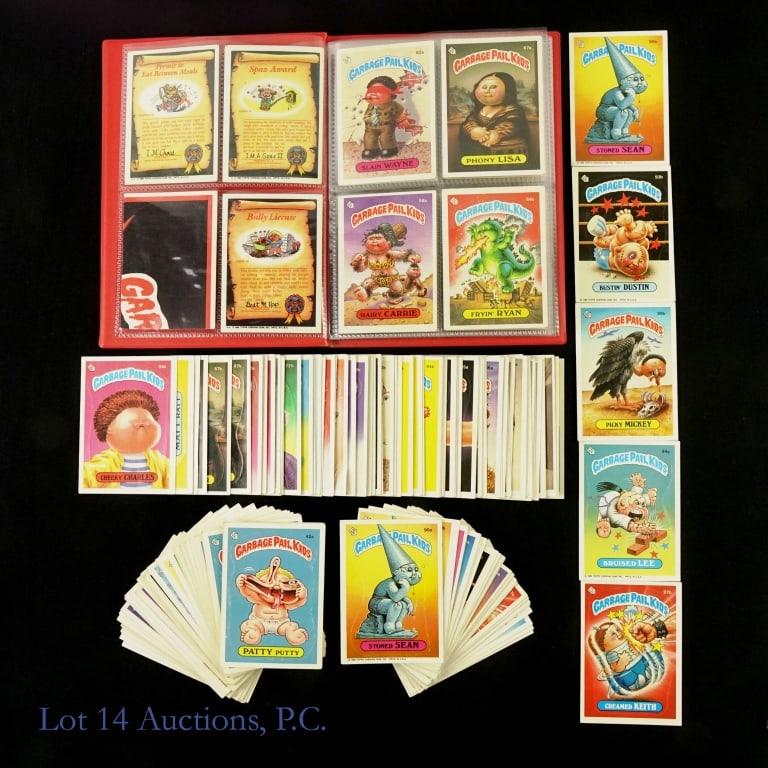 1985-86 Garbage Pail Kids Cards (173)**: 173 Garbage Pail Kids cards. All appear to be Series 2 and Series 3. Many duplicates, but we counted 71 unique cards. Condition varies. All cards dated either 1985 or 1986.