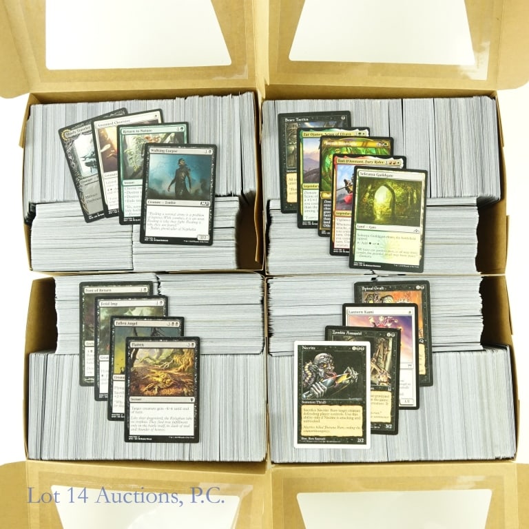 Magic The Gathering (MTG) Trading Cards (3000+): Magic The Gathering (MTG) Trading Cards (3000+ Cards Total). Includes a massive box full of cards likely in the (1000's). These cards are predominantly Common & Uncommon cards. There are also around (