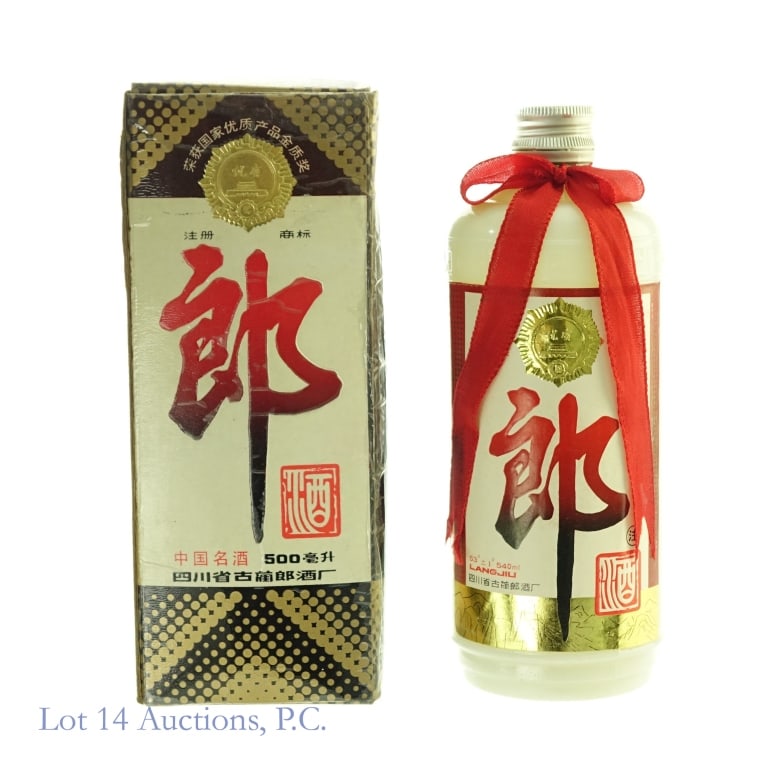 Langjiu Baijiu (540 ml): Langjiu Baijiu, 106 Proof, 540 ml, Box included.