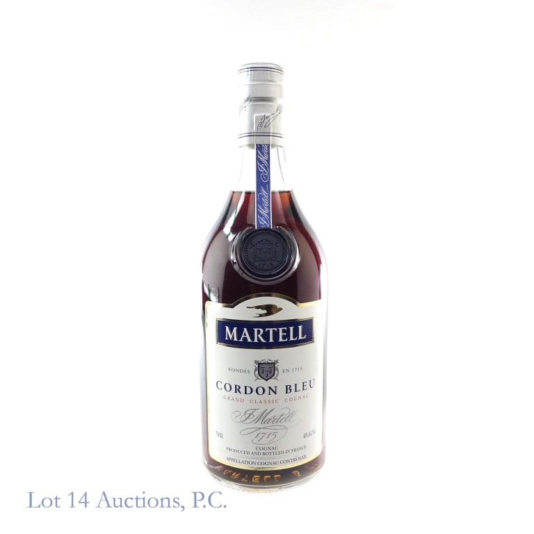 Martell Cordon Bleu Grand Classic Cognac: Martell Cordon Bleu Grand Classic Cognac, 80 Proof, 750 ml.