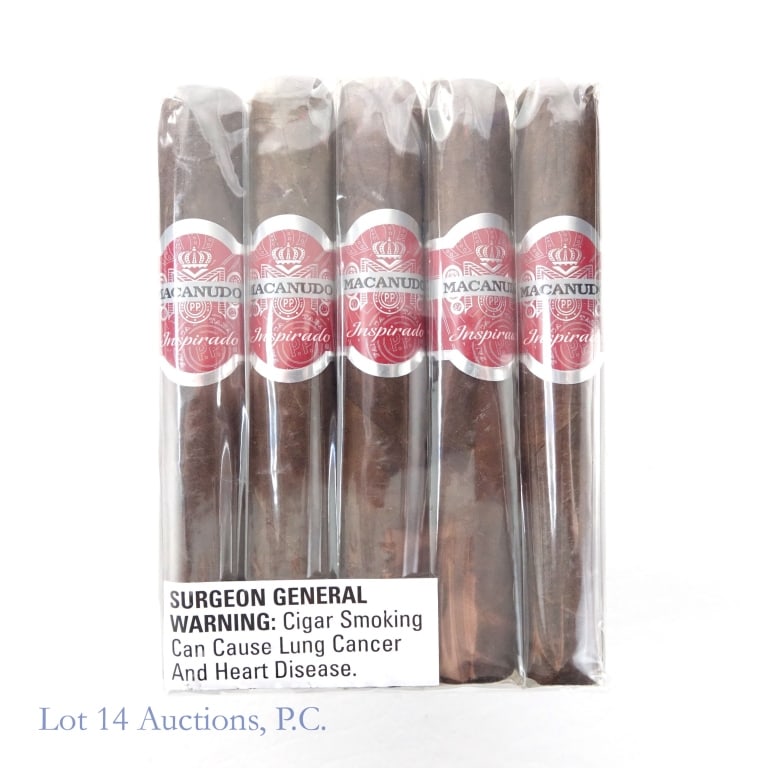 Macanudo Inspirado Red Robusto Cigars (5 Pack): Macanudo Inspirado Red Robusto Cigars, 5" x 50, Pack of 5, Wrapper: Ecuador Habano, Origin: Nicaragua.