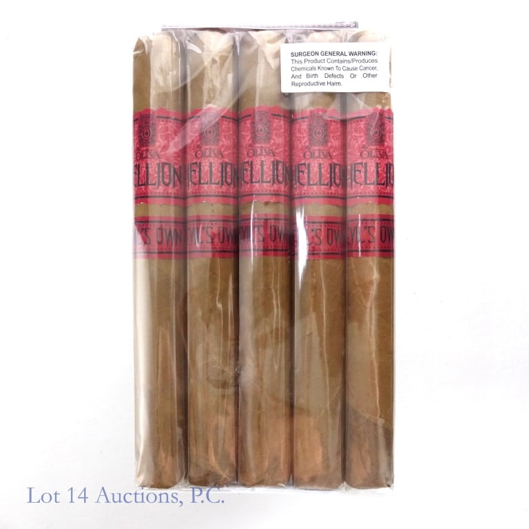 Hellion-Oliva Devil's Own Churchill Cigar 5 Pack: Hellion By Oliva Devil's Own Churchill Cigars, 7" x 52, Pack of 5, Wrapper: Connecticut, Origin: Nicaragua.