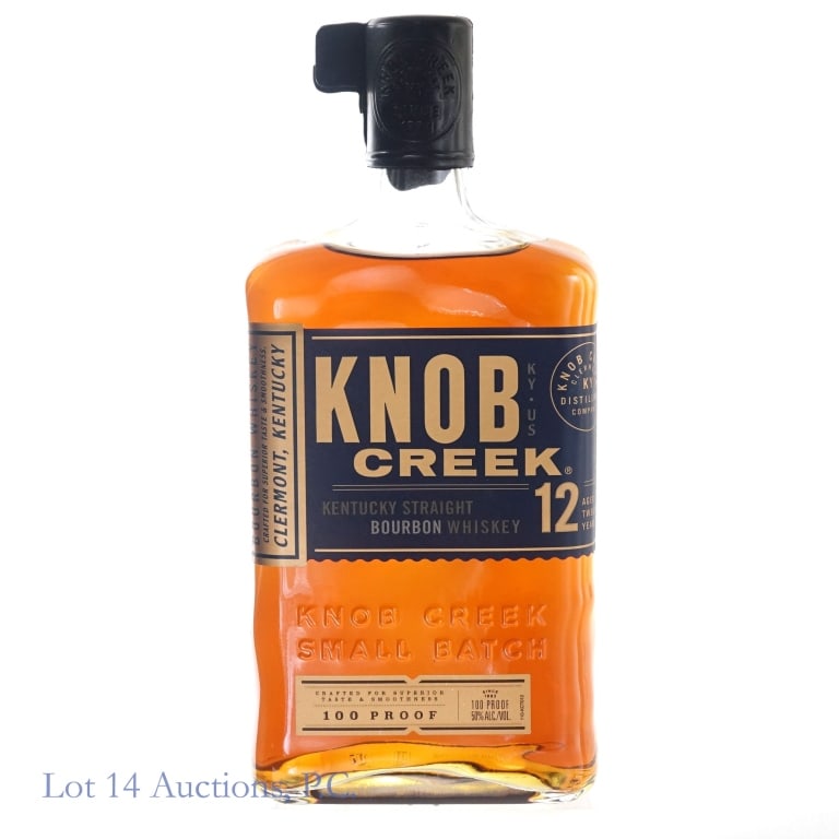 Knob Creek 12 Year Bourbon: Knob Creek 12 Year Bourbon, 100 Proof, 750 ml.