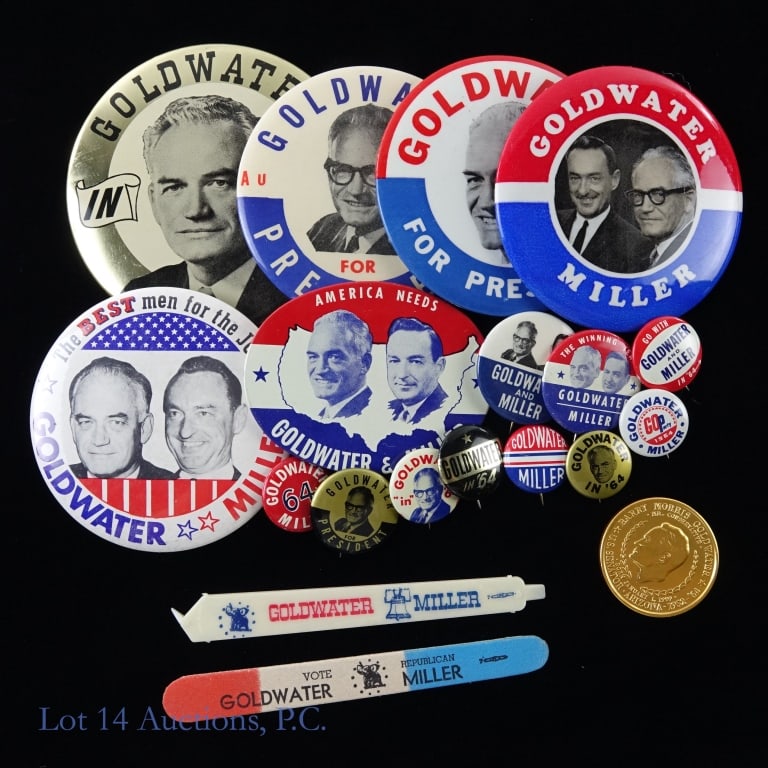 1964 Goldwater - Miller Presidential Items (20) (1 of 6)