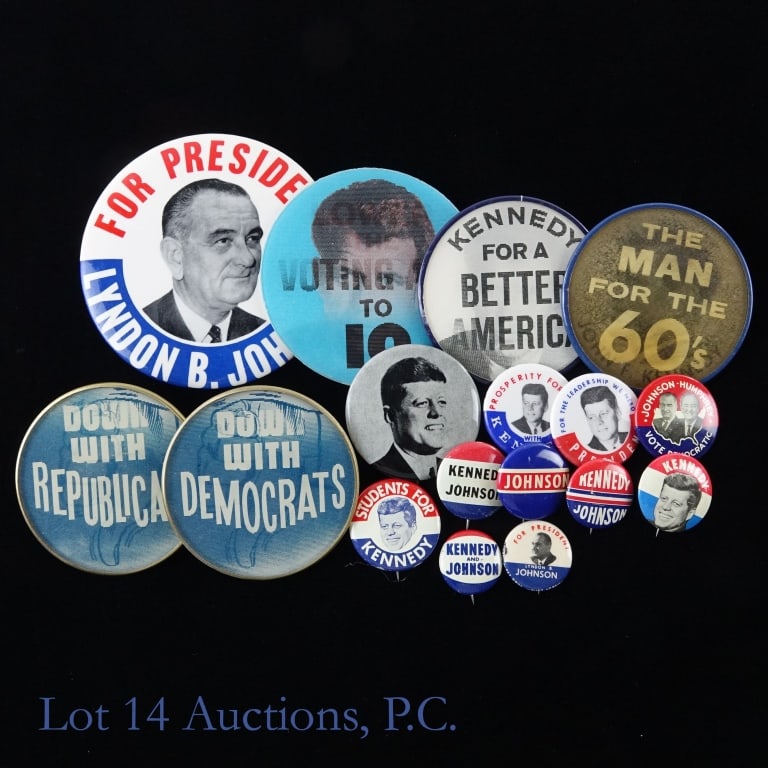 Various Kennedy - Johnson Political Items (17) (1 of 5)