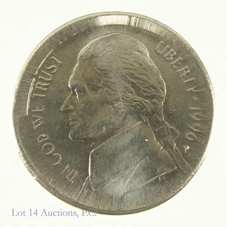 1996-P Jefferson 5c Broadstrike Error (Gem BU) (1 of 2)
