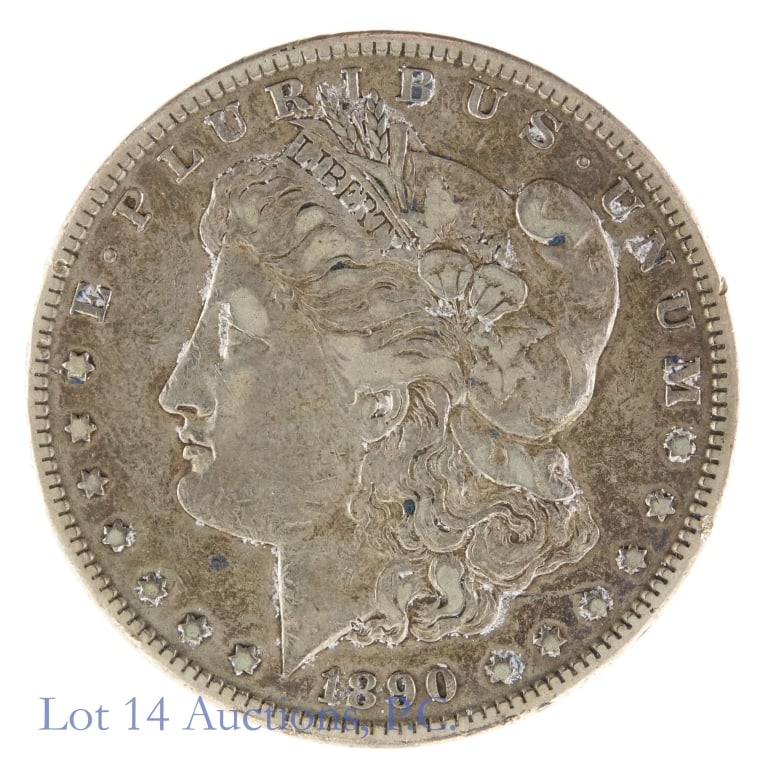 1890-CC Silver Morgan Dollar - Semi-Key Date (EF) (1 of 2)