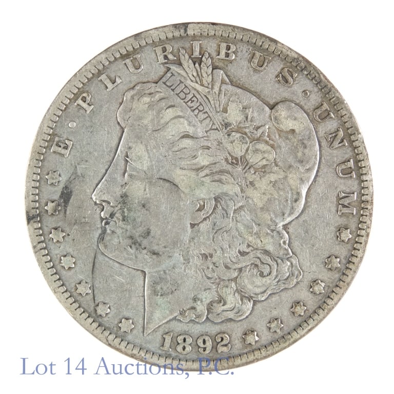 1892-CC Silver Morgan Dollar Key Date (VF) (1 of 2)