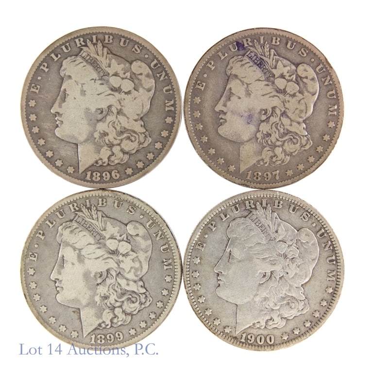1896-O to 1900-O Silver Morgan Dollars (4) (1 of 2)