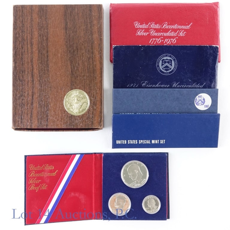 1966 to 1976 U.S. 40%-Silver Mint Sets (6) (1 of 5)