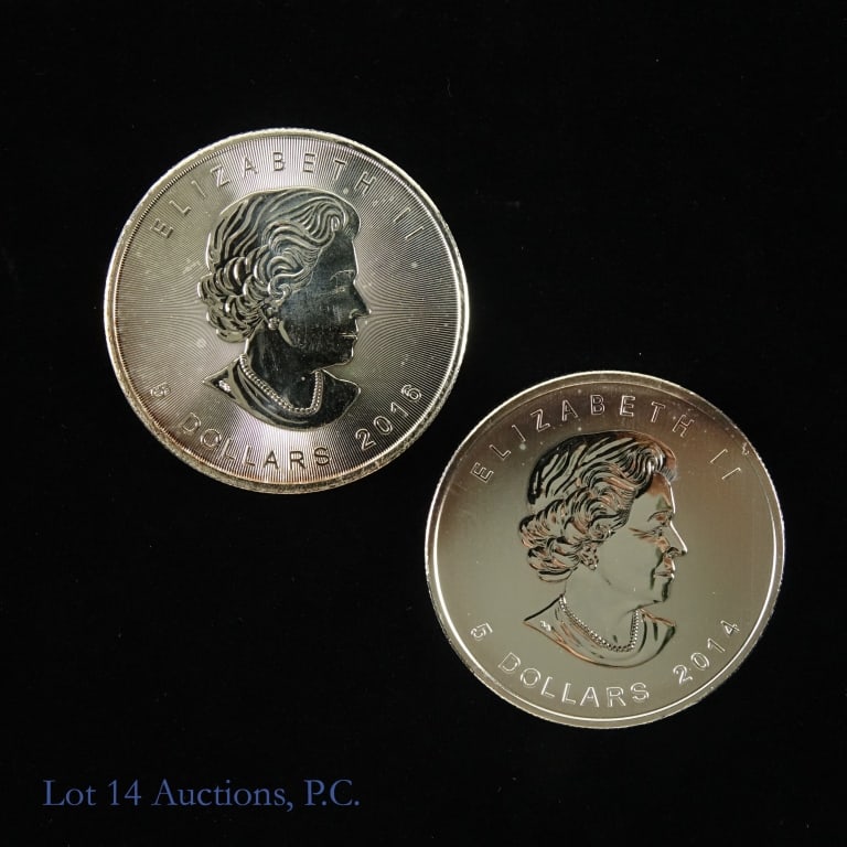 RCM - $5 Silver Bullion Coins (2) (1 of 2)