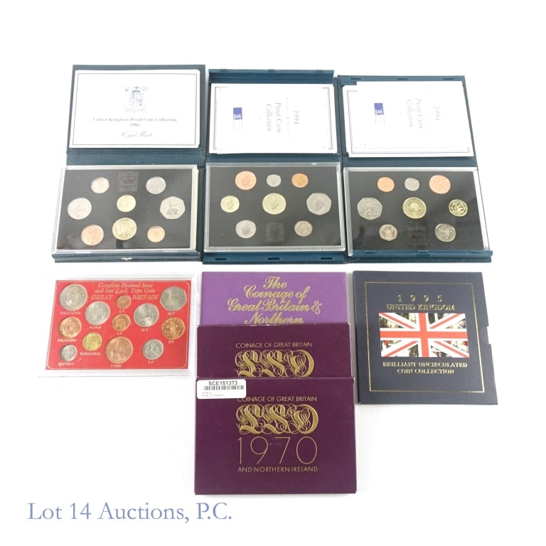 Great Britain Royal Mint Coin Sets (8) (1 of 6)
