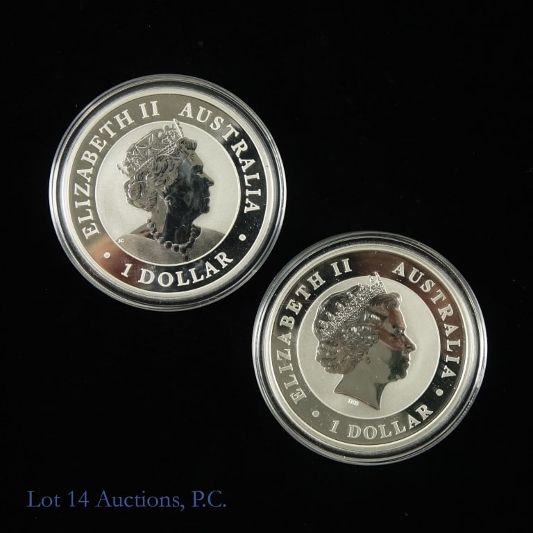2015 & 2019 Silver Australian Koala $1 (2) (1 of 2)