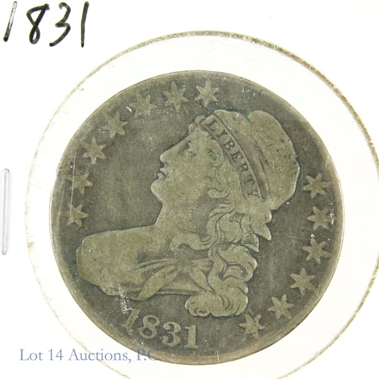1831 Silver Capped Bust Half Dollar (VG?) (1 of 2)
