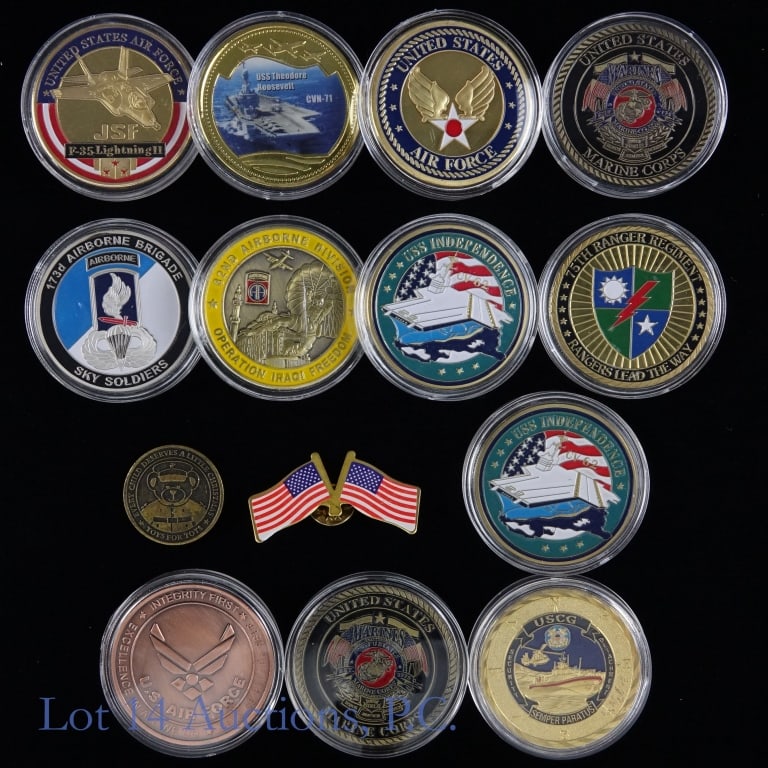 U.S. Military Medals & Pin (14) (1 of 5)