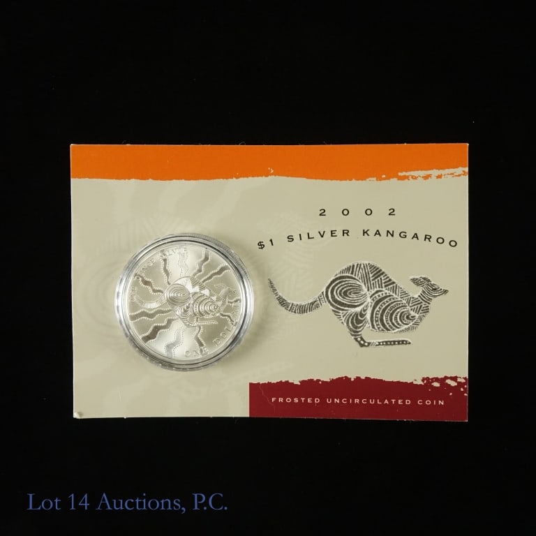 RAM: 2002 Silver Kangaroo $1 coin (Frosted Unc.) (1 of 4)