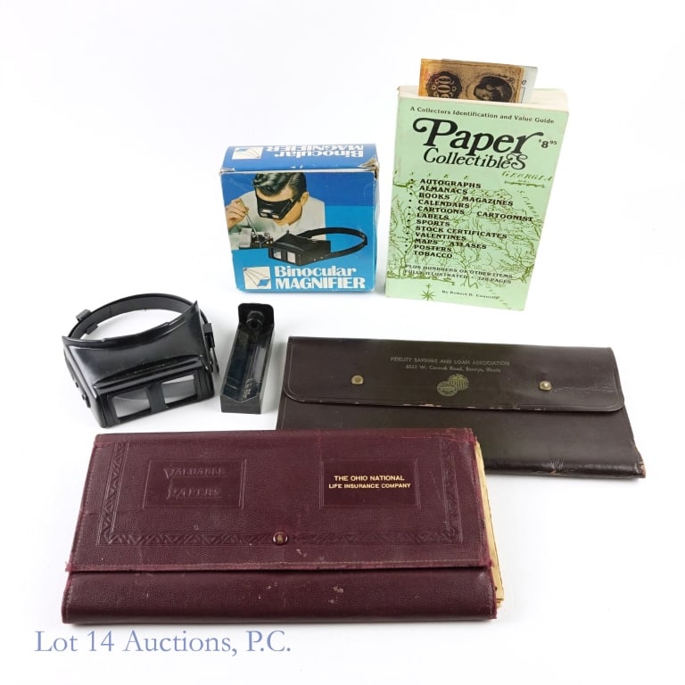 Collector's Book, Magnifier, Other Items (5) (1 of 5)