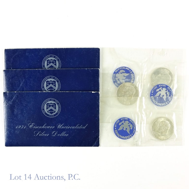 1971-S 40% Silver Ike $1 (US Mint Unc. Set) -3 (1 of 7)