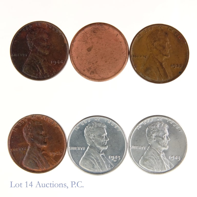 Eclectic Lincoln Cents Lot (6) (1 of 2)