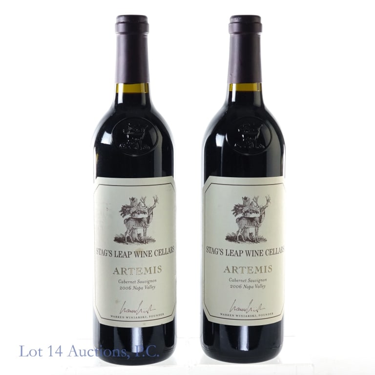 2006 Stag's Leap Artemis Cabernet Sauvignon, 2: 2006 Stag's Leap Wine Cellars Artemis Napa Valley Cabernet Sauvignon, 13.8% ABV, 750 ml, Vintage: 2006, Region: Napa Valley, California (x2).