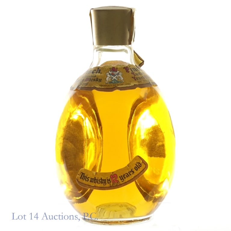 Haig & Haig Pinch 12 Year Blended Scotch (375 ml): Haig & Haig Pinch 12 Year Blended Scotch, 86 Proof, 375 ml, slight peeling on paper seal and back label.