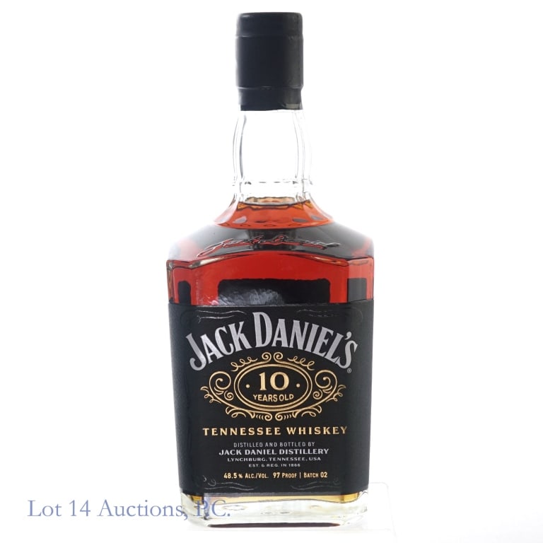 Jack Daniel's 10 Year Tennessee Whiskey Batch 2: Jack Daniel's 10 Year Tennessee Whiskey, 97 Proof, 700 ml, Batch #2.