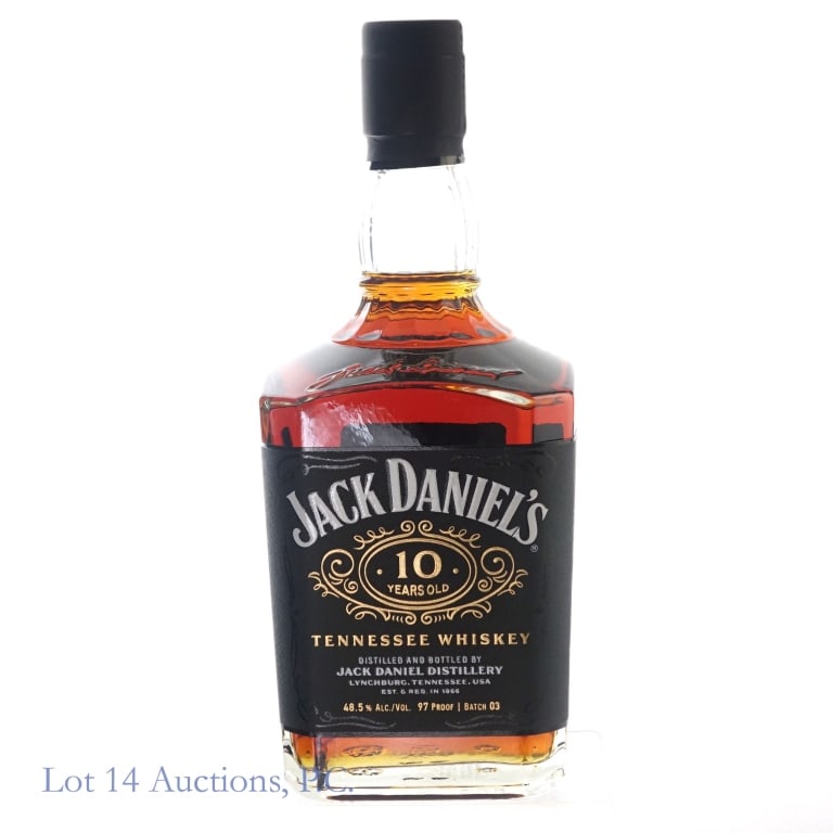 Jack Daniel's 10 Year Tennessee Whiskey Batch 3: Jack Daniel's 10 Year Tennessee Whiskey, 97 Proof, 700 ml, Batch #3.