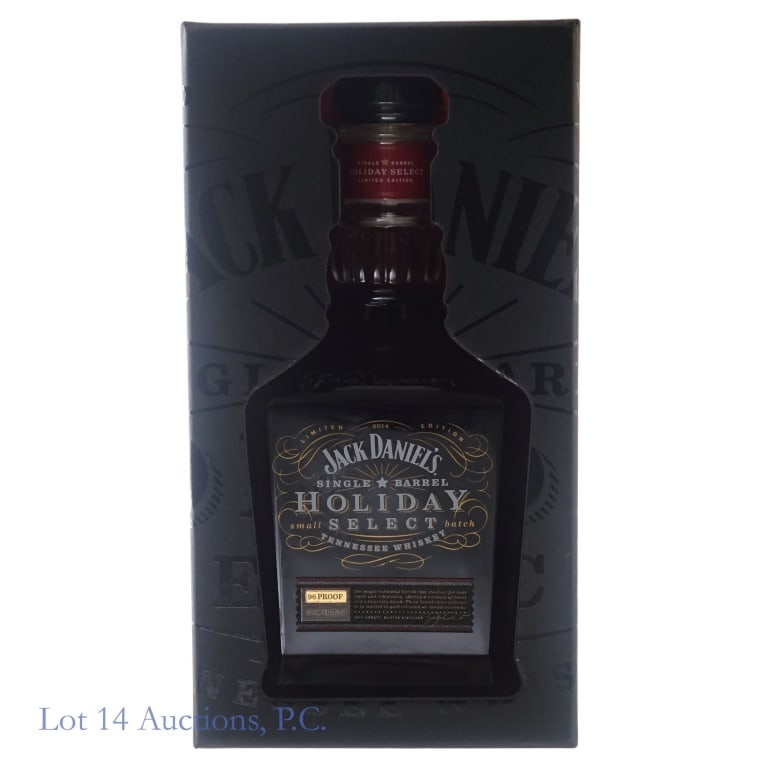 Jack Daniel's Holiday Select Tenn. Whiskey (2014): Jack Daniel's Holiday Select Limited Edition Single Barrel Tennessee Whiskey (2014), 96 Proof, 750 ml, Sealed in case.