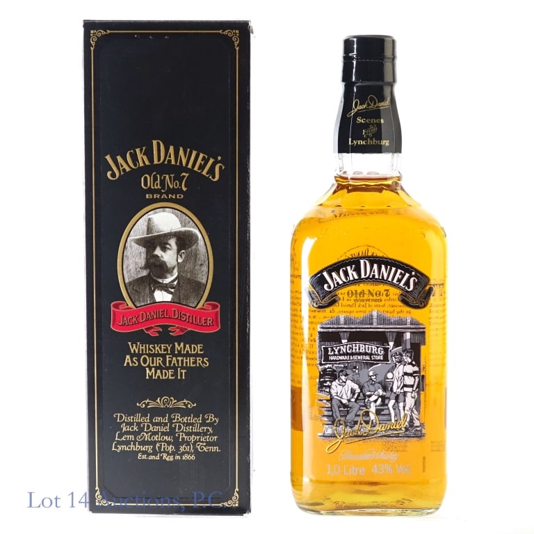 Jack Daniel's Scenes of Lynchburg 3 Whiskey (1 L): Jack Daniel's Scenes of Lynchburg #3 Tennessee Whiskey, 86 Proof, 1 Liter, Box included.
