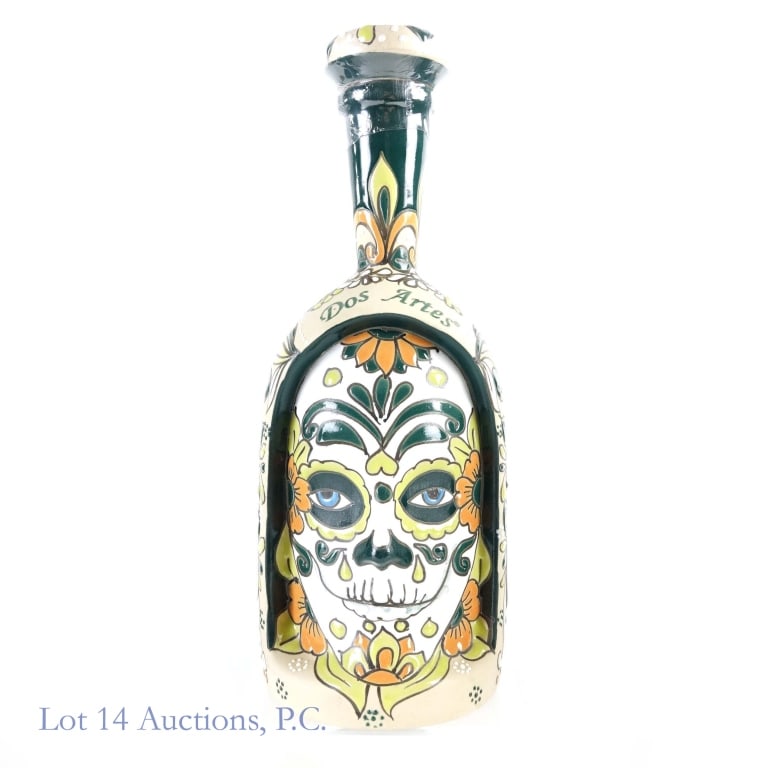 Dos Artes Skull Reposado Tequila (2022, 1 L): Dos Artes Skull Reposado Tequila (2022), 80 Proof, 1 Liter, Bottle #457 of 5300 bottles.