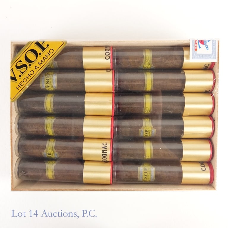 VSOP Cognac Maduro Rothschild Tubes (24 Pack): VSOP Cognac Rothschild Maduro Tubes, Case of 24, 4" x 60, Origin: Dominican Republic.