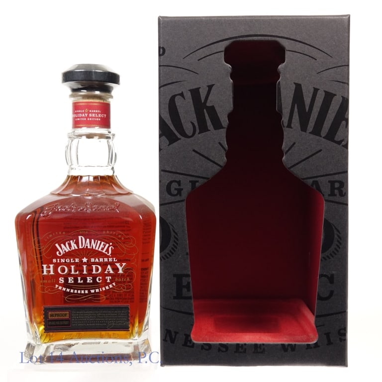 Jack Daniel's Holiday Select Tenn. Whiskey (2014): Jack Daniel's Holiday Select Tennessee Whiskey (2014), 96 Proof, 750 ml, Bottle #50284, Original case included.