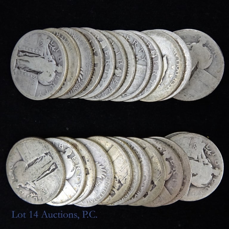 Silver Standing Liberty Quarters (26) (1 of 5)