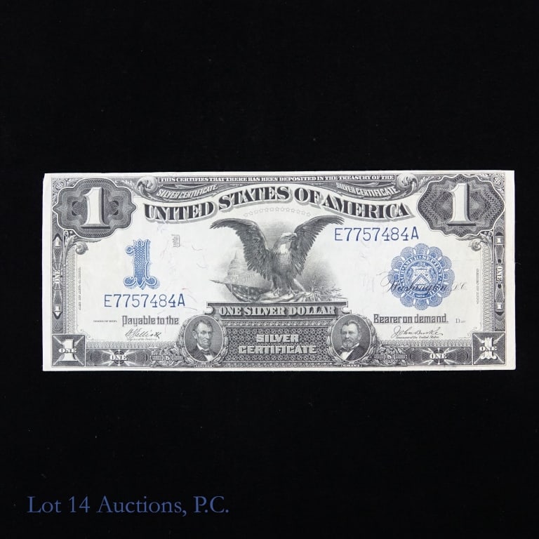 1899 $1 Silver Certificate-Blue Shield-Large Size (1 of 4)