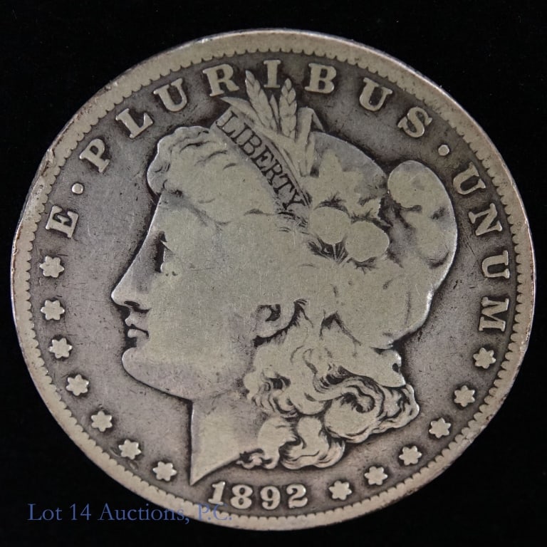 1892-S Silver Morgan Dollar-Semi-Key Date (VG) (1 of 2)