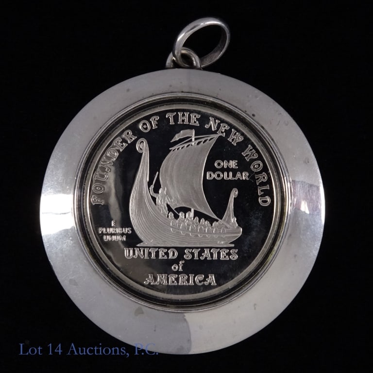 2000-P Silver Proof DCAM Leif Ericson Dollar (1 of 2)