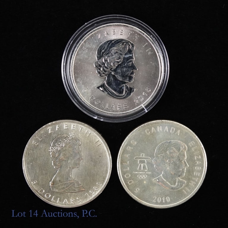 Silver $5 Canada Coins (3) (1 of 2)