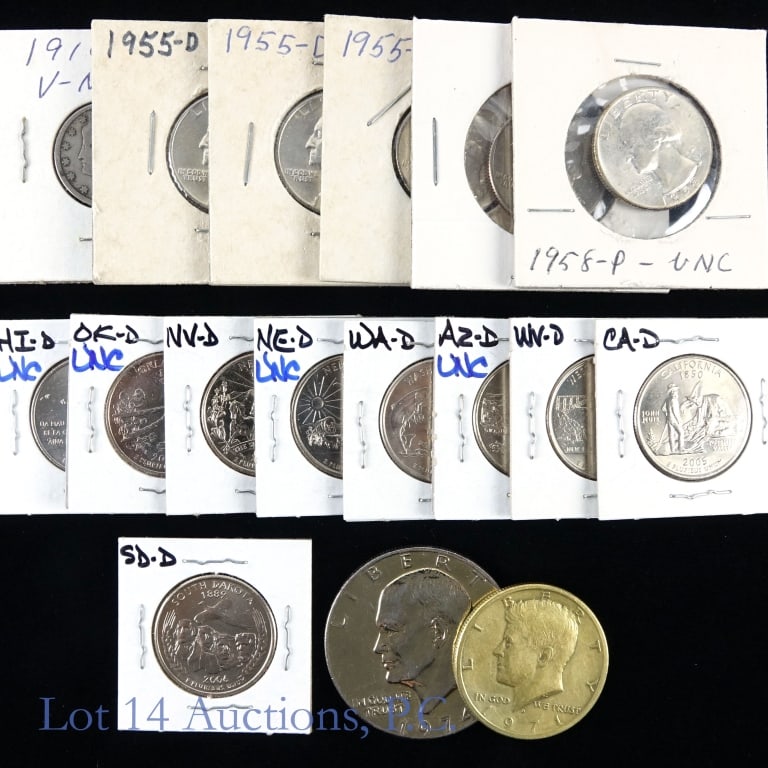 Various U.S. Silver & Clad Coins (17) (1 of 5)