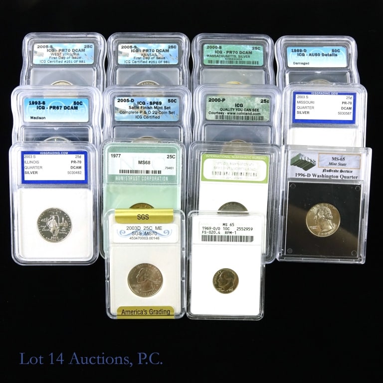 Various Graded U.S. Coins (14) (1 of 7)