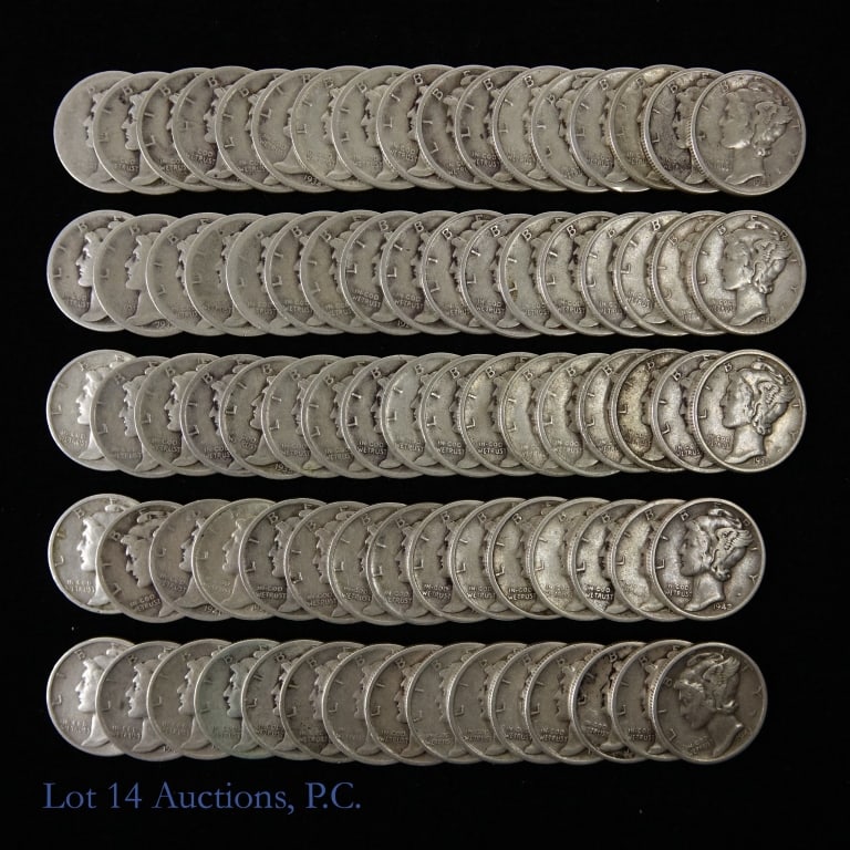 Silver Mercury Dimes (81) (1 of 5)