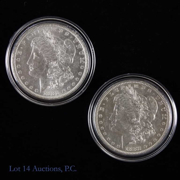 1881-O & 1882-O Silver Morgan Dollar (BU) -2 (1 of 2)
