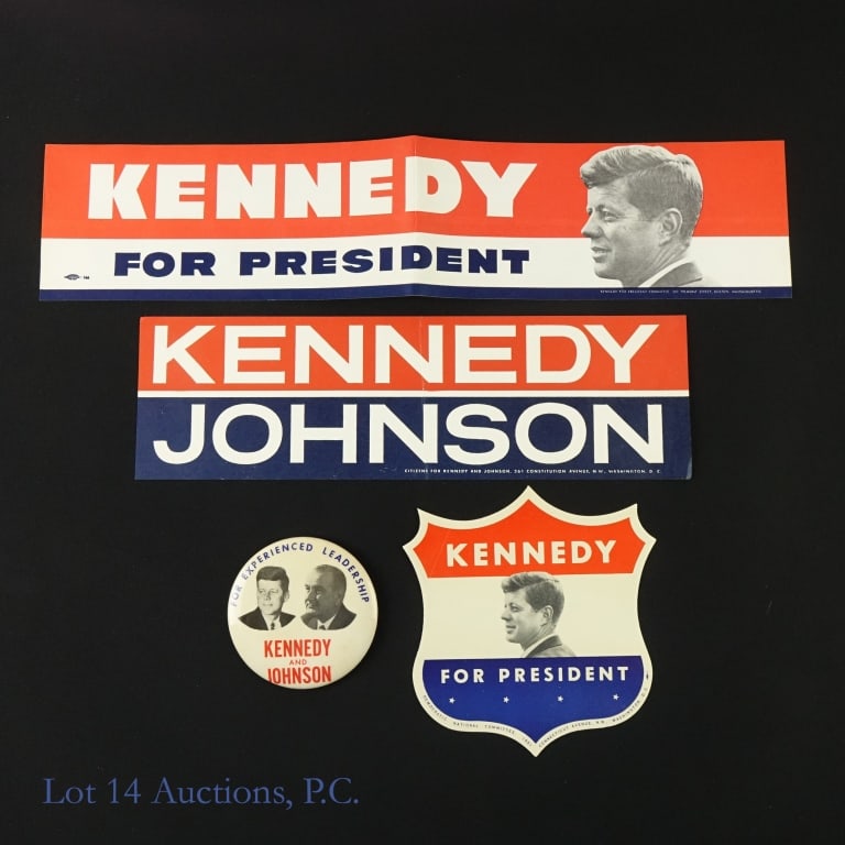 1960 Kennedy - Johnson Political Items (4) (1 of 2)