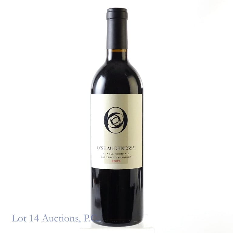 2009 O'Shaughnessy Howell Mountain Cabernet: 2009 O'Shaughnessy Howell Mountain Cabernet Sauvignon, 14.8% ABV, 750 ml, Vintage: 2009, Region: Napa Valley, California. Appellation: Howell Mountain. rated 97 on Wine Advocate. " The deep garnet col