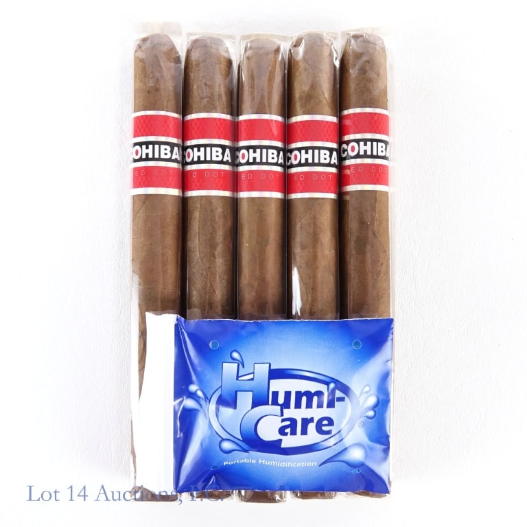 Cohiba Red Dot Churchill Cigars (5 Pack): Cohiba Red Dot Churchill Cigars, 7" x 49, Pack of 5, Wrapper: Cameroon, Filler: Dominican Republic, Medium strength.