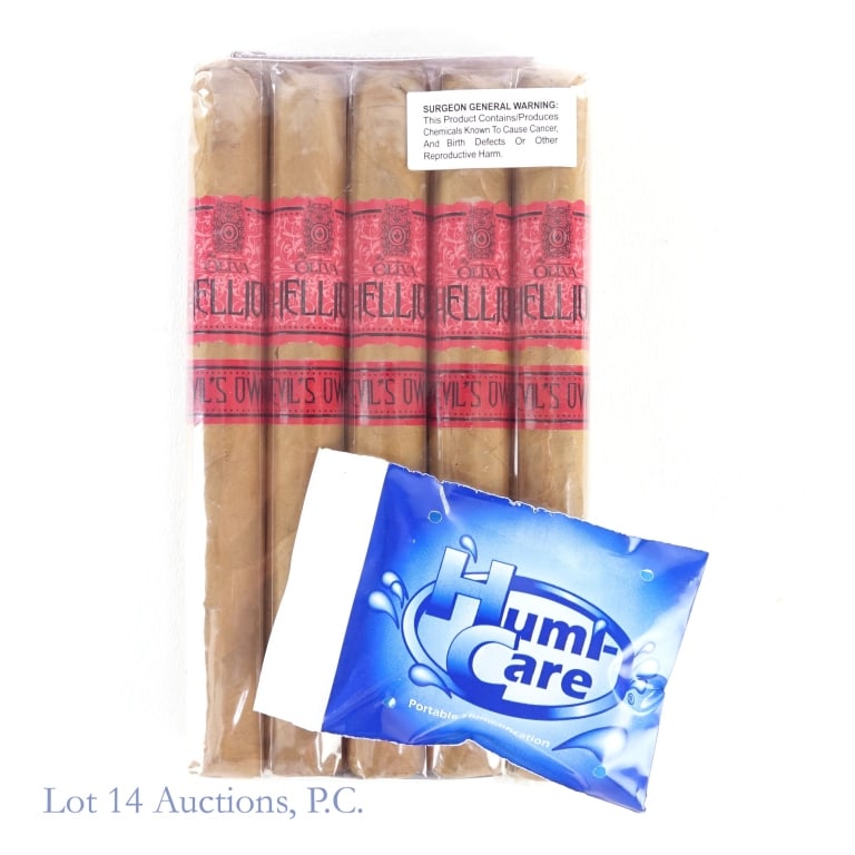 Hellion-Oliva Devil's Own Churchill Cigar (5 Pack): Hellion By Oliva Devil's Own Churchill Cigars, 7" x 52, Pack of 5, Wrapper: Connecticut, Origin: Nicaragua.