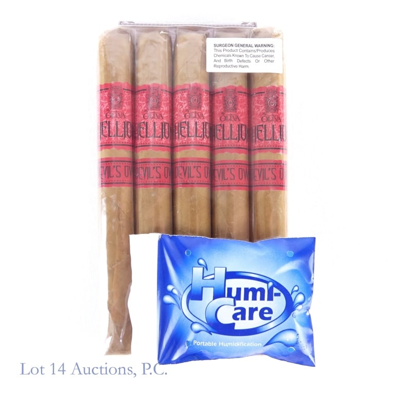 Hellion-Oliva Devil's Own Churchill Cigar (5 Pack): Hellion By Oliva Devil's Own Churchill Cigars, 7" x 52, Pack of 5, Wrapper: Connecticut, Origin: Nicaragua.