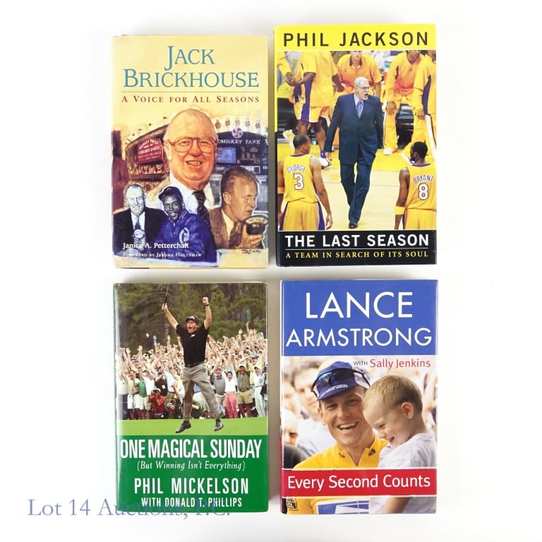 Signed Sports Hardcover Books (4) (1 of 7)