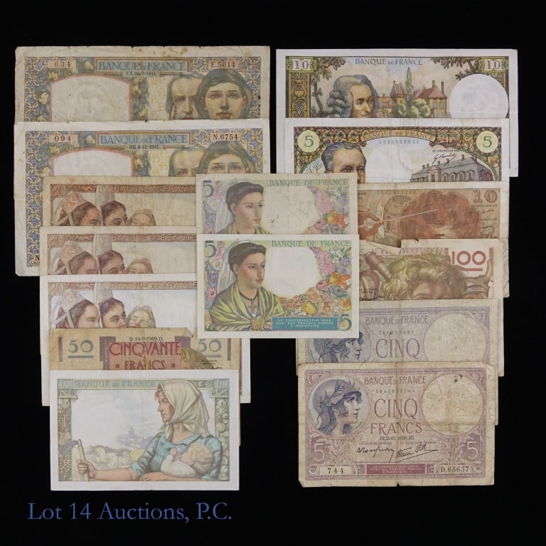 Obsolete French Currencies France (15) (1 of 5)