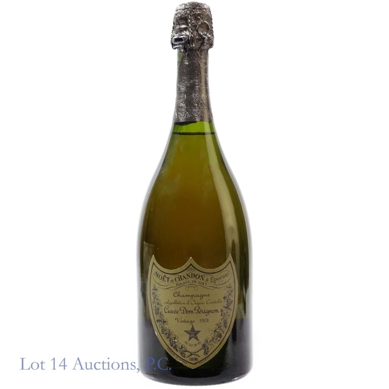 1978 Dom Perignon Brut Champagne: 1978 Dom Perignon Brut Champagne, 12.7% ABV, 750 ml, Vintage: 1978.