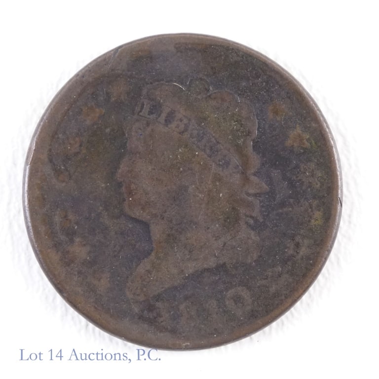 1810 Classic Head Large Cent (G/VG) (1 of 2)